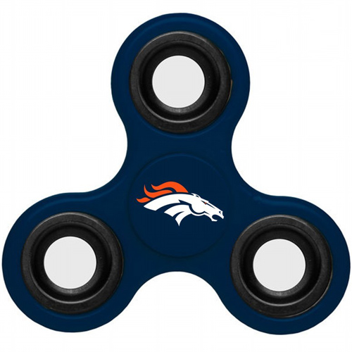 NFL Denver Broncos 3 Way Fidget Spinner B4 - Click Image to Close